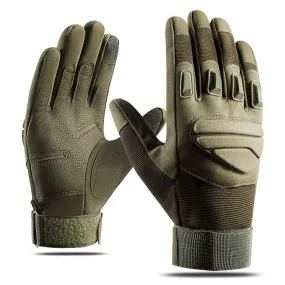 Outdoor Anti-skid Wear-resistant Protection Full Finger Touch Screen Gloves