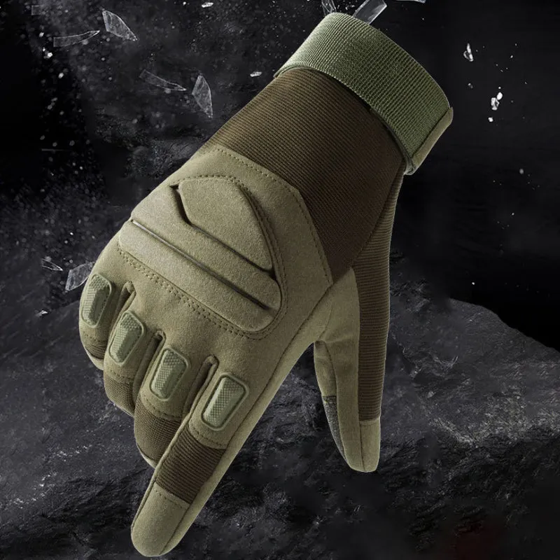 Outdoor Anti-skid Wear-resistant Protection Full Finger Touch Screen Gloves