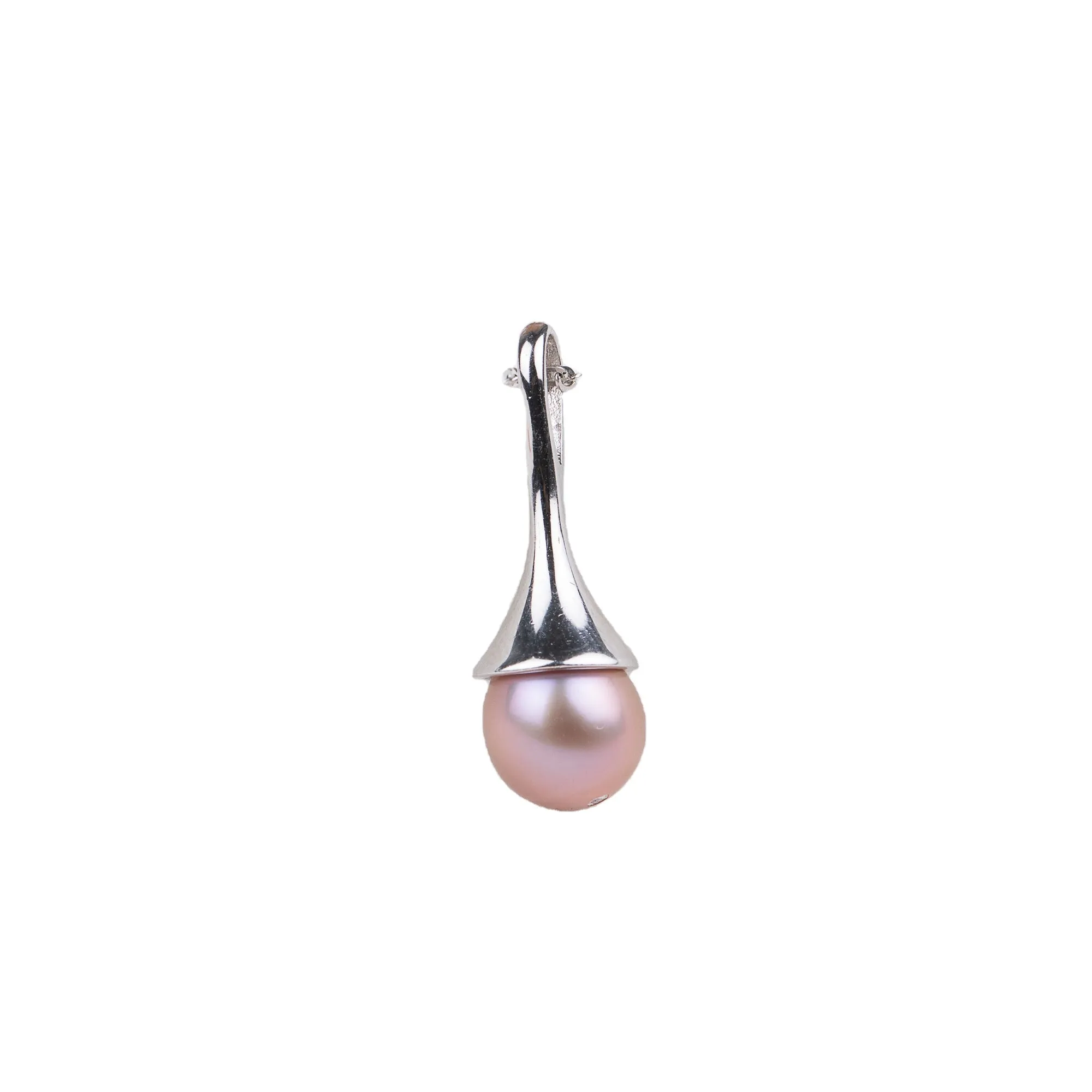 P030554 DIY 7-11mm Natural Freshwater pearl pendant accessory 925 sterling silver engagement jewelry necklace for women