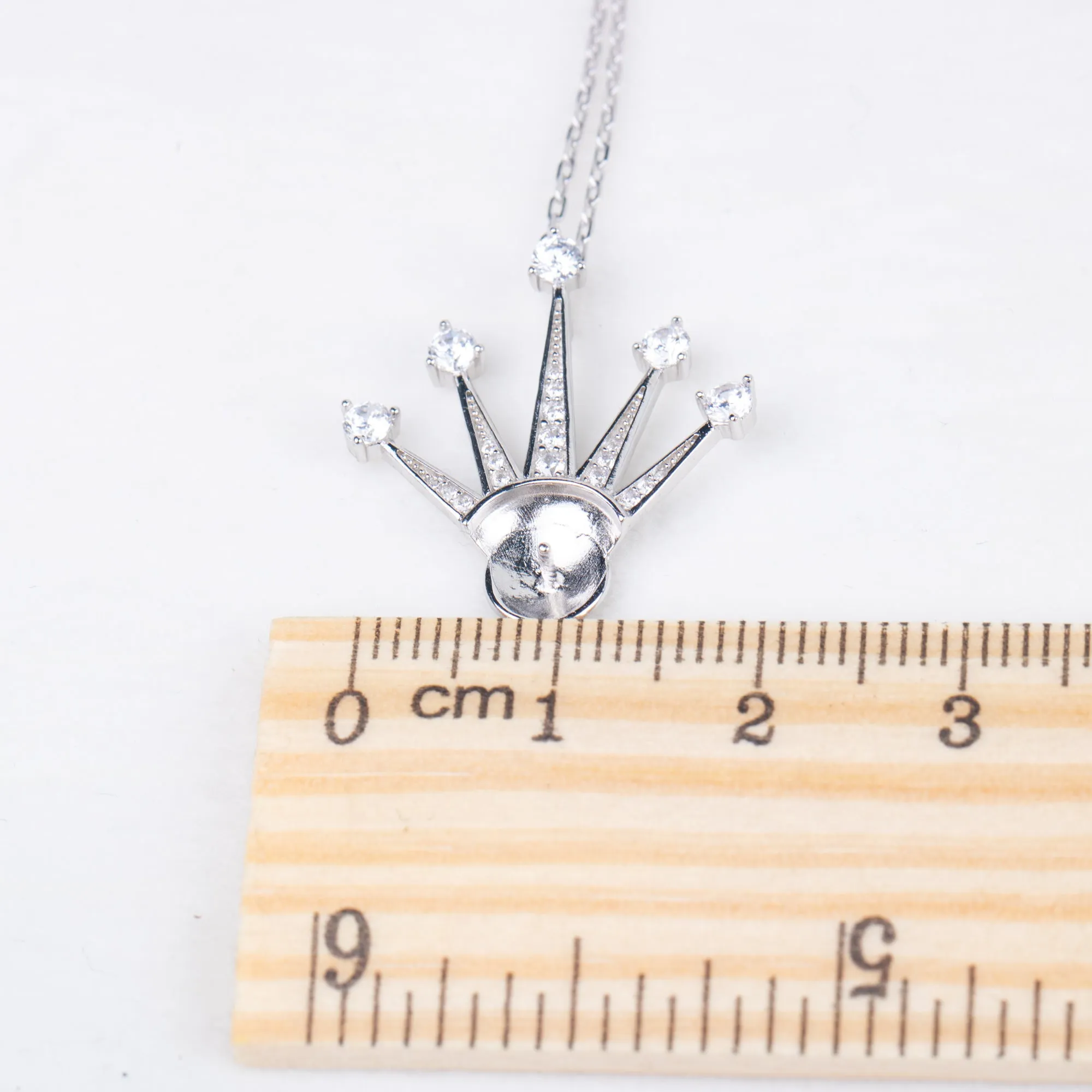 P040953 DIY 6-8mm Natural Freshwater pearl pendant accessory 925 sterling silver engagement jewelry necklace for women