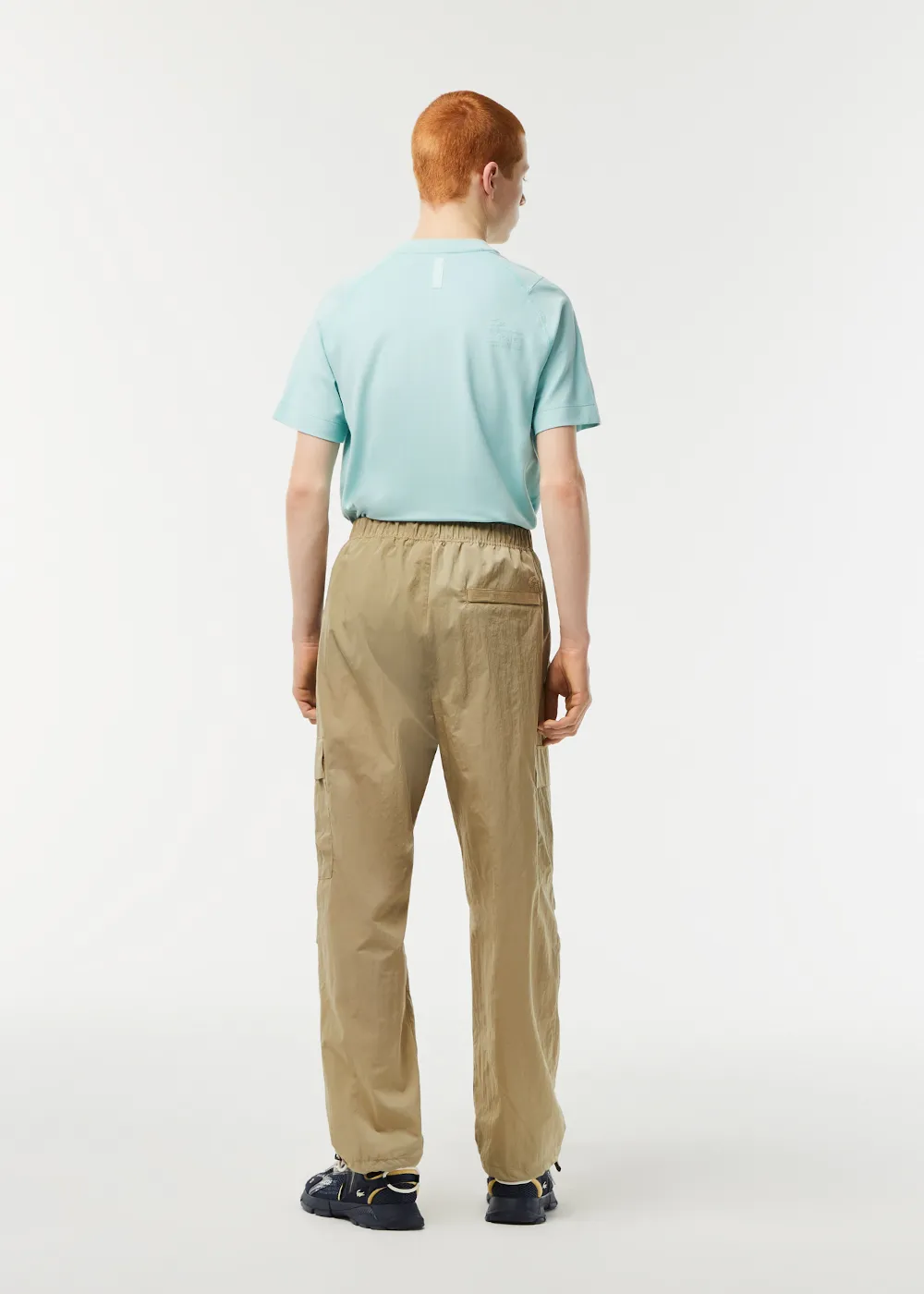 Pantalon cargo Lacoste en nylon beige