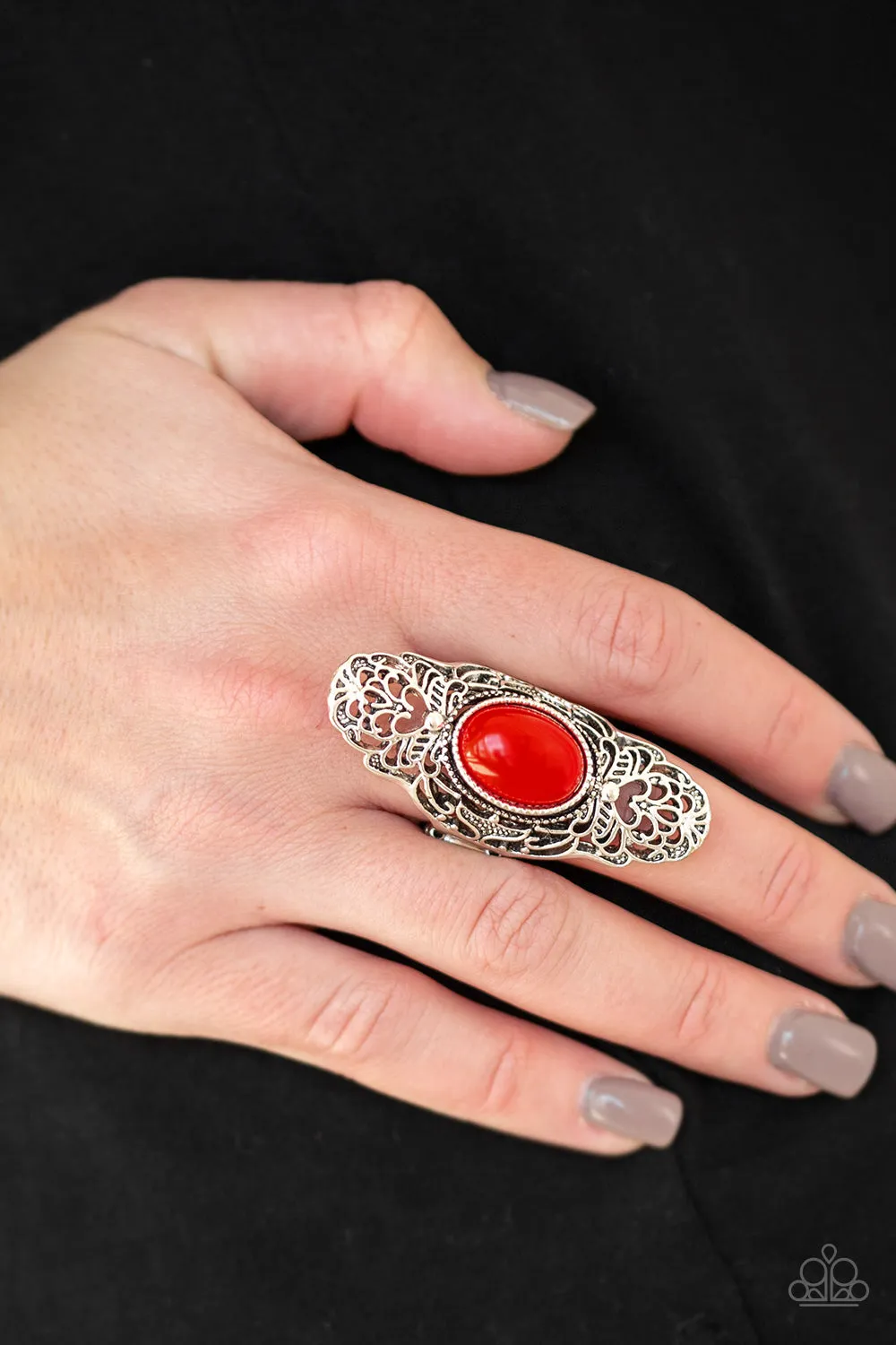 Paparazzi Accessories  - Flair for the Dramatic #RR1/A6 - Red Ring