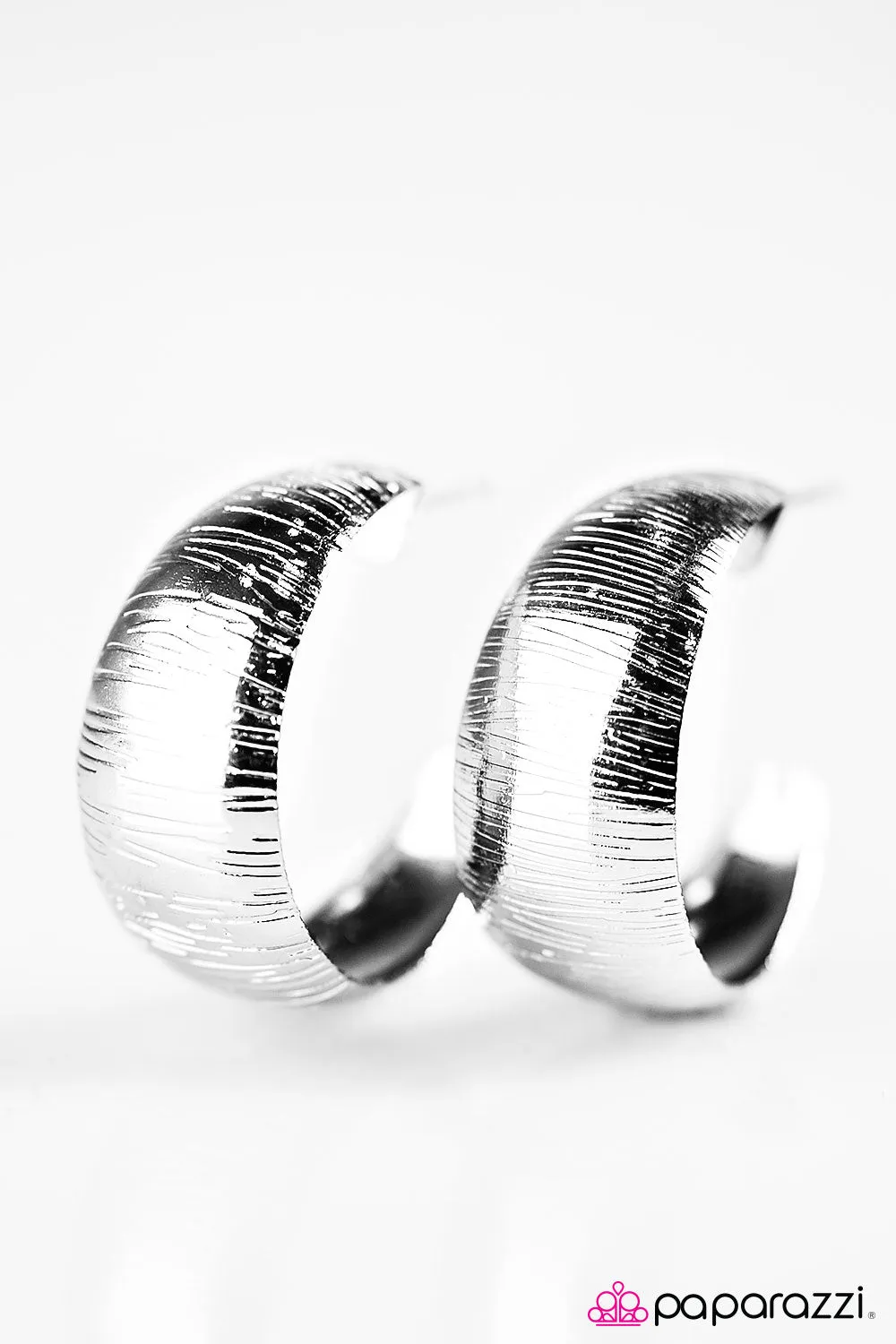 Paparazzi Accessories  - Liberty Bell #O18 - Silver Earrings