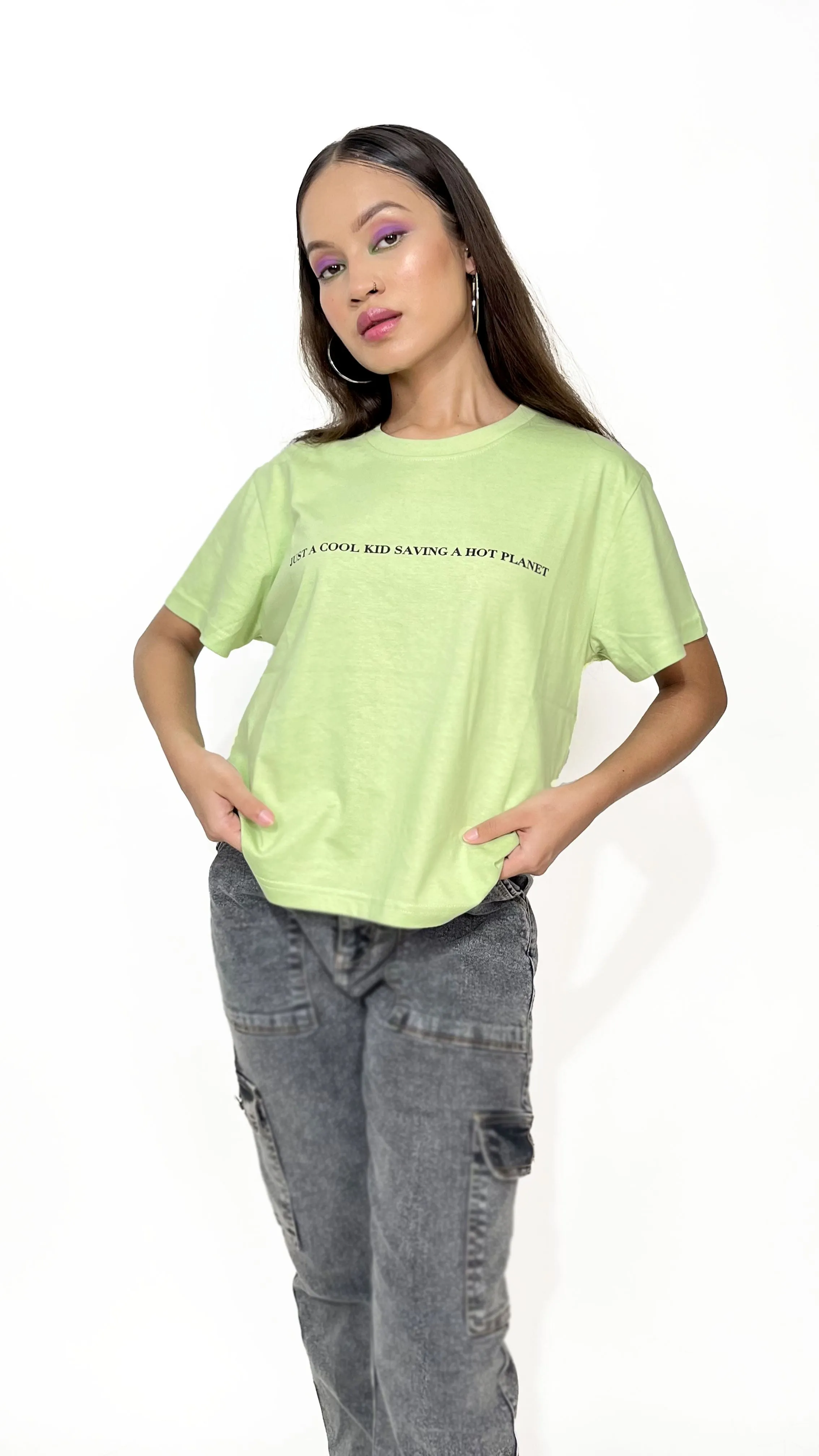 Pastel Green Graphic T-shirt