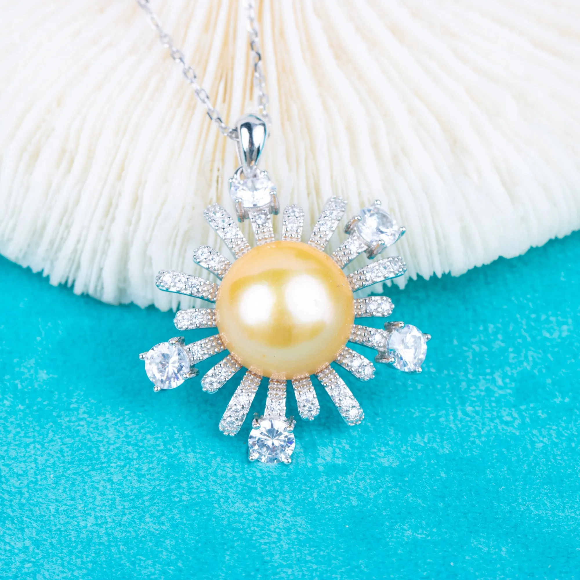 Pe01962  DIY 9-12mm Natural Freshwater pearl pendant accessory 925 sterling silver engagement jewelry necklace for women