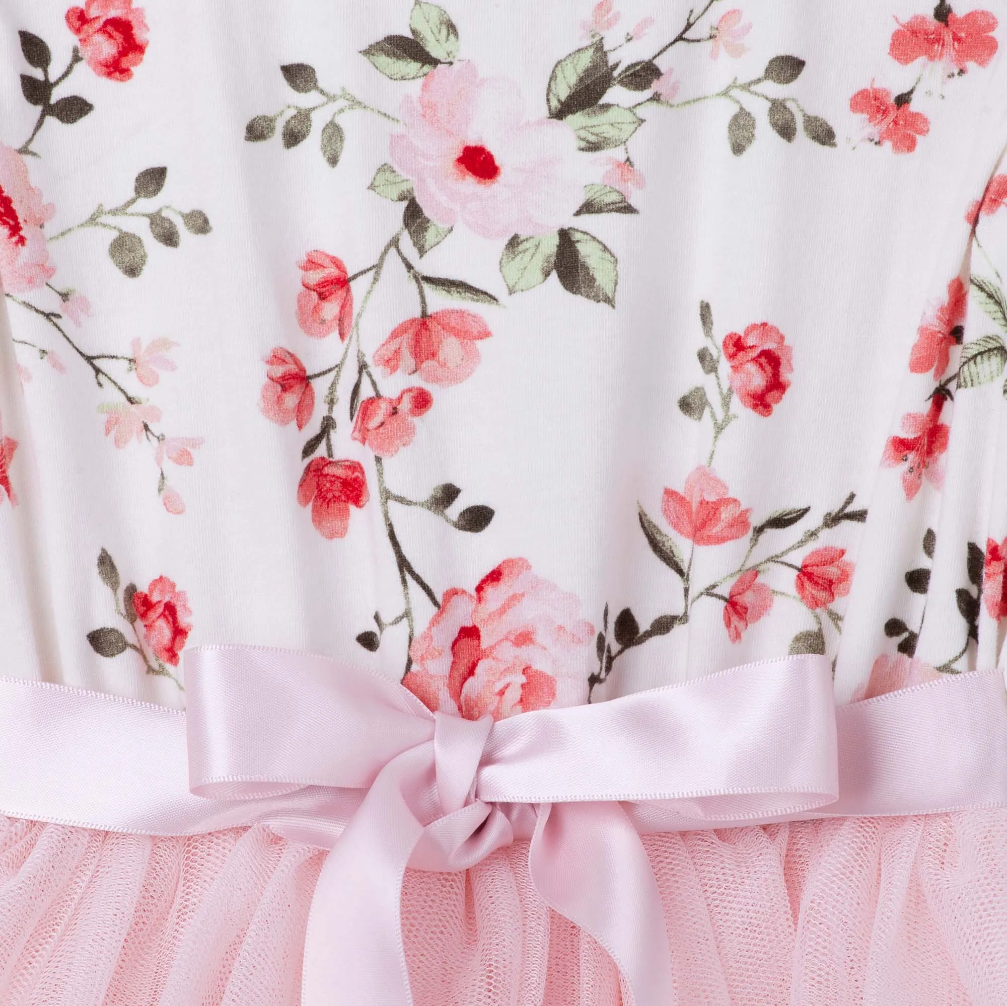 Penny Floral S/S Tutu Dress - Pink