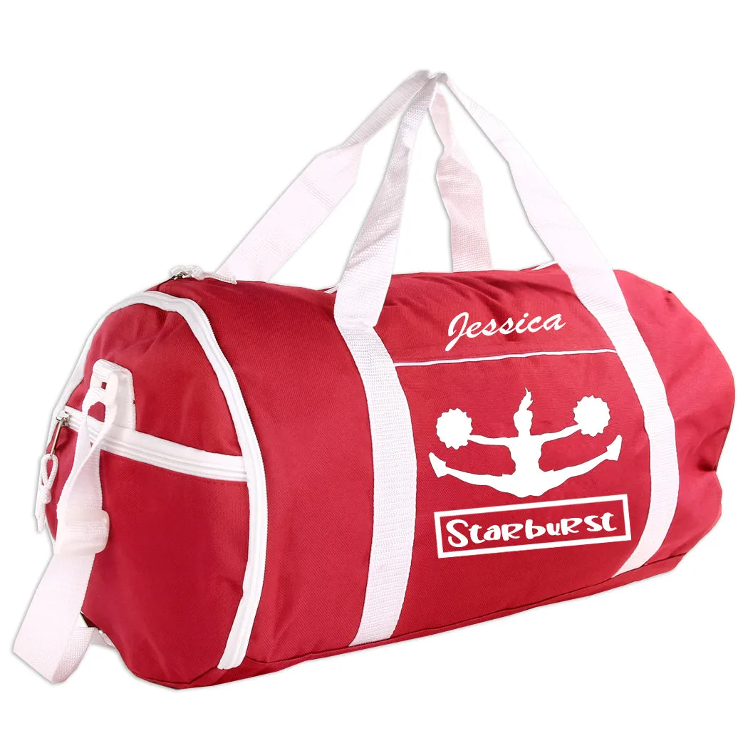 Personalized Sport/Gym Roll Duffel Bag - Cheer (Available in 4 Colors)