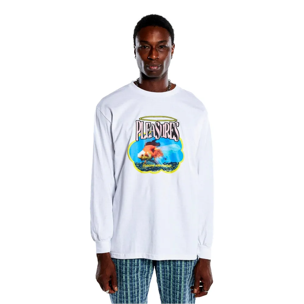 PLEASURES BOWL LONG SLEEVE-WHITE