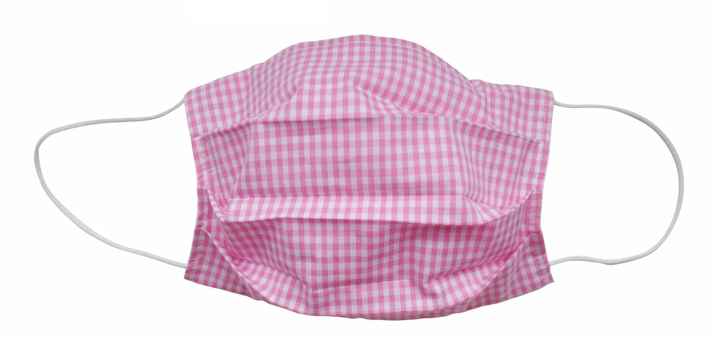 Popatu Pink Checkered Fabric Face Mask (Adult)