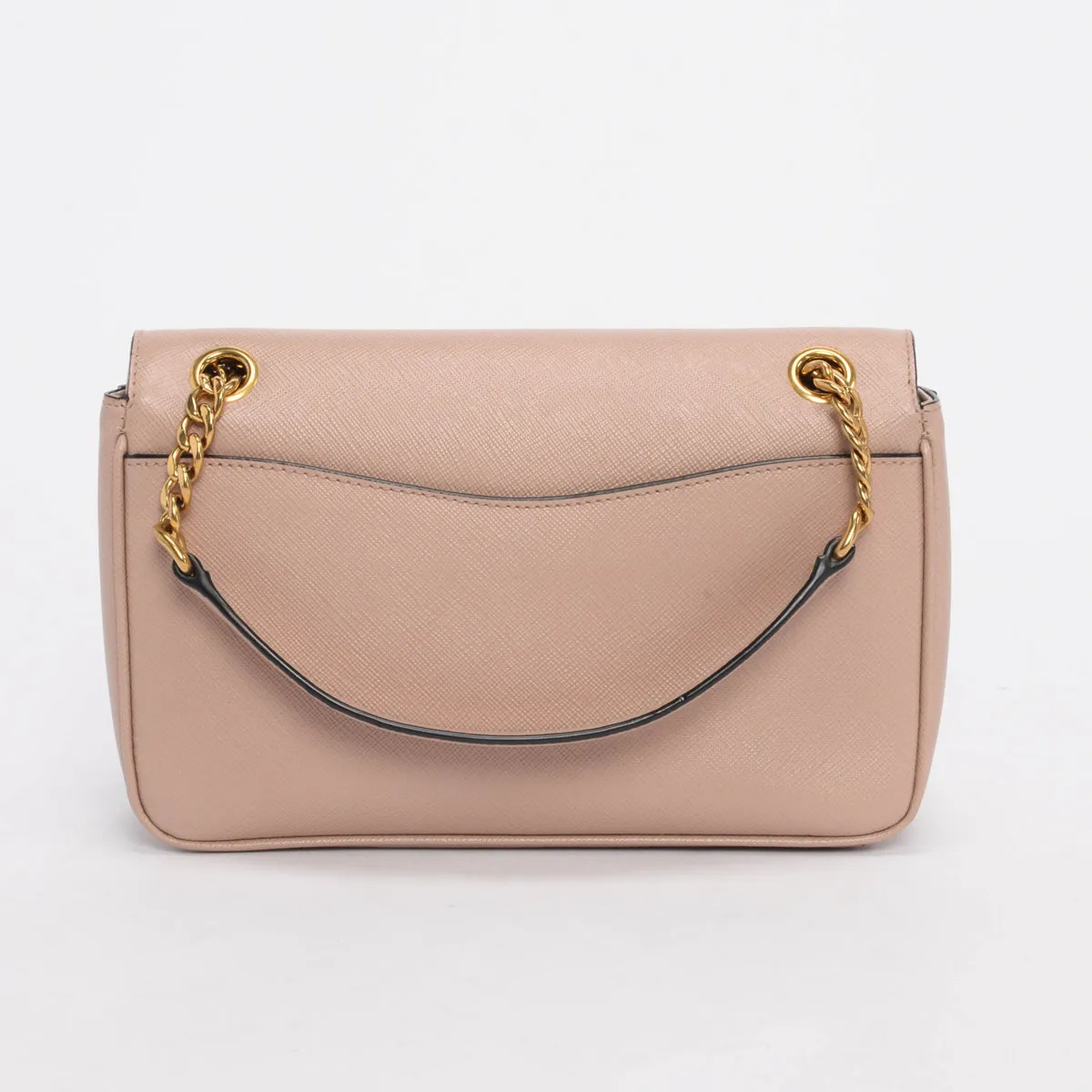 Prada Cipria Saffiano Flap Shoulder Bag