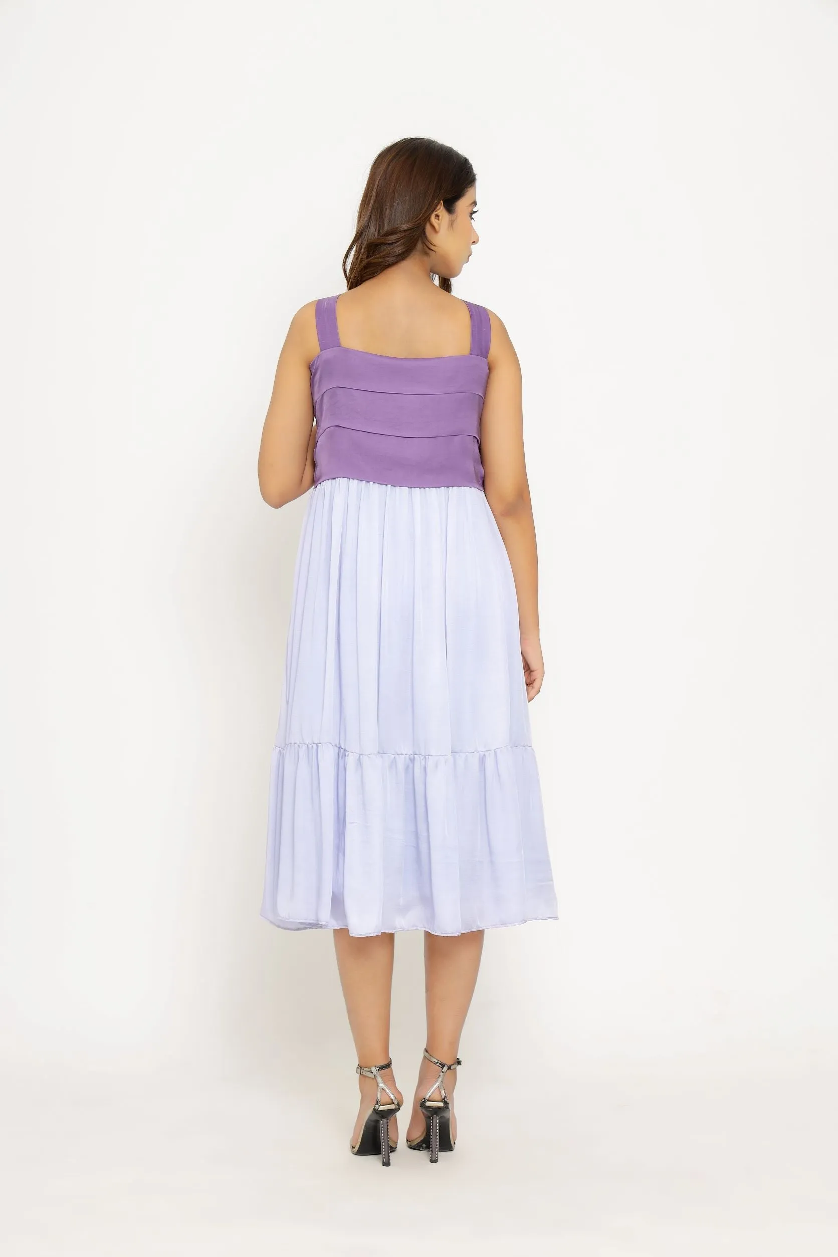 Purple Lilac Midi Dress