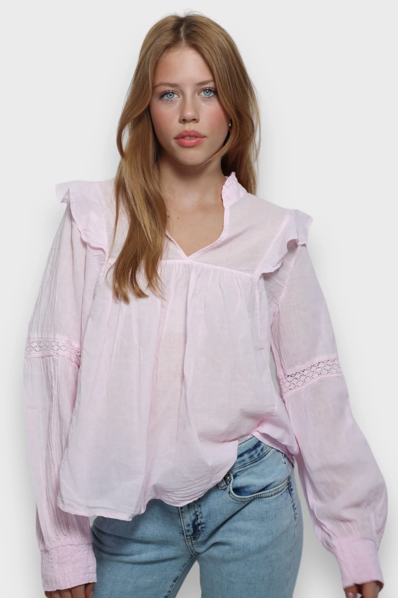 "Glory" blouse baby pink