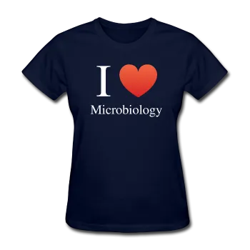 "I ♥ Microbiology" (white) - Women's T-Shirt