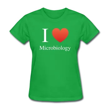 "I ♥ Microbiology" (white) - Women's T-Shirt