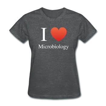 "I ♥ Microbiology" (white) - Women's T-Shirt