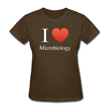 "I ♥ Microbiology" (white) - Women's T-Shirt