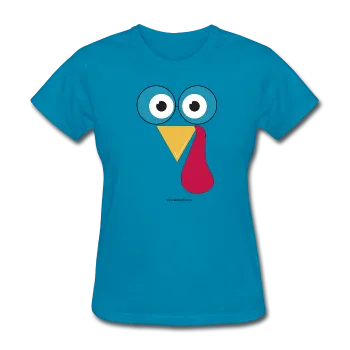 "The Geeky Turkey" - Women's T-Shirt