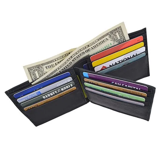 RFID Camouflage Billfold Leather Wallet