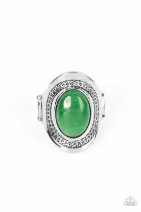 Rockable Refinement - Green Paparazzi Ring