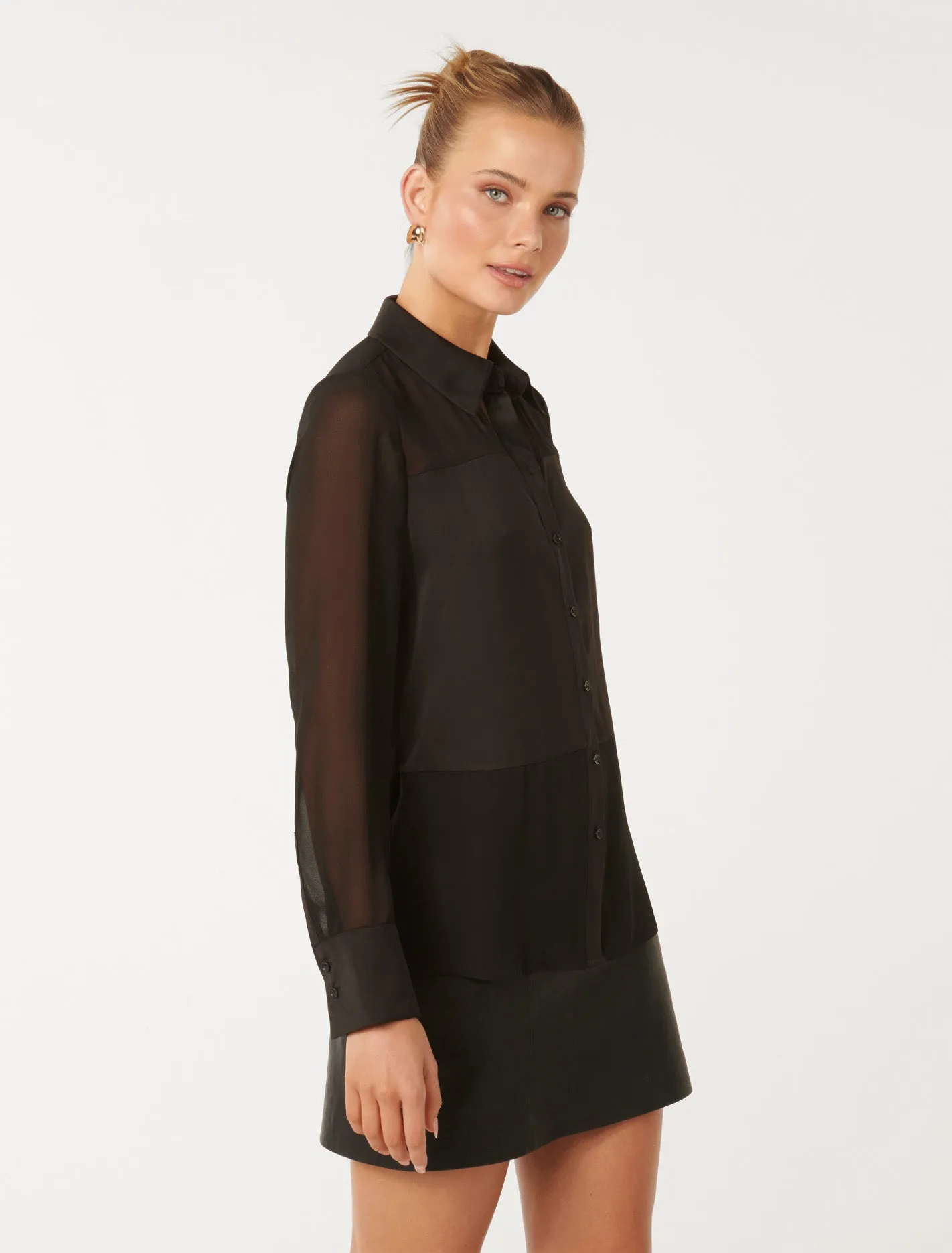 Scout Sheer Panelled Shirt