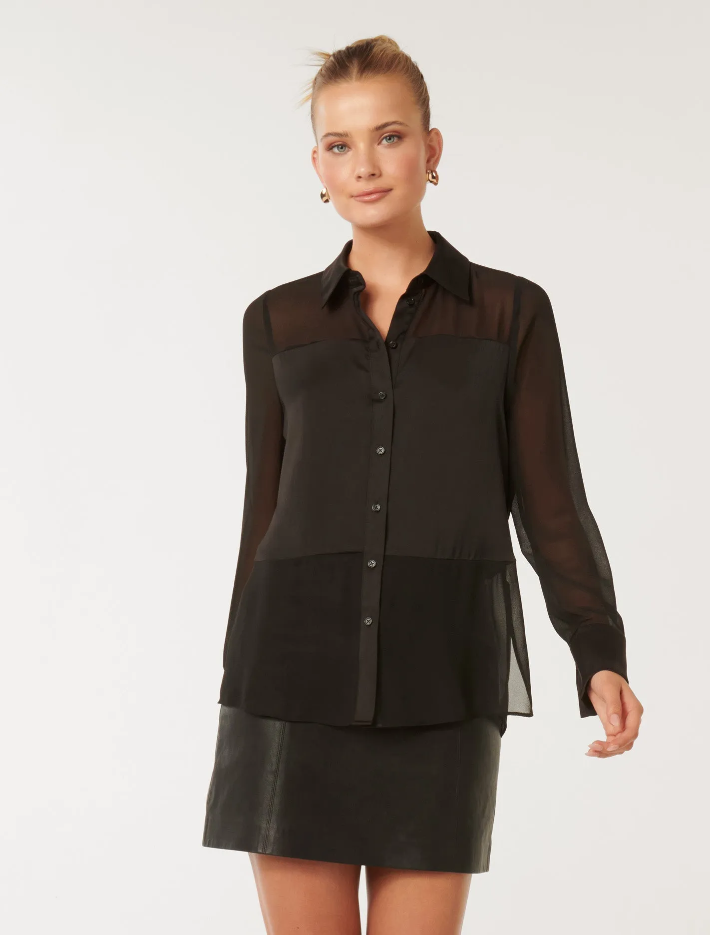 Scout Sheer Panelled Shirt