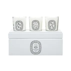 Set de 3 velas de 70 g Diptyque Baies, Figuier y Roses