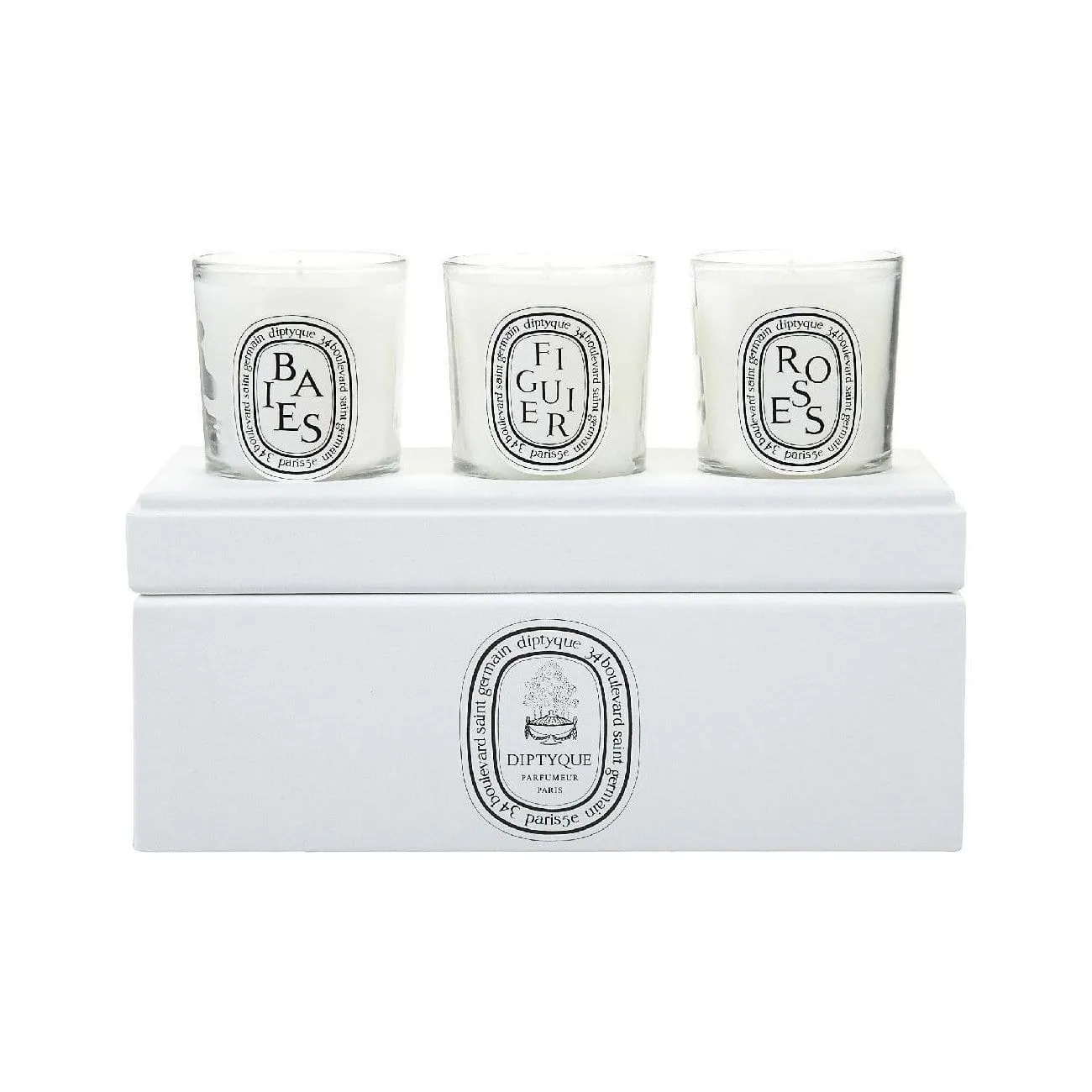 Set de 3 velas de 70 g Diptyque Baies, Figuier y Roses