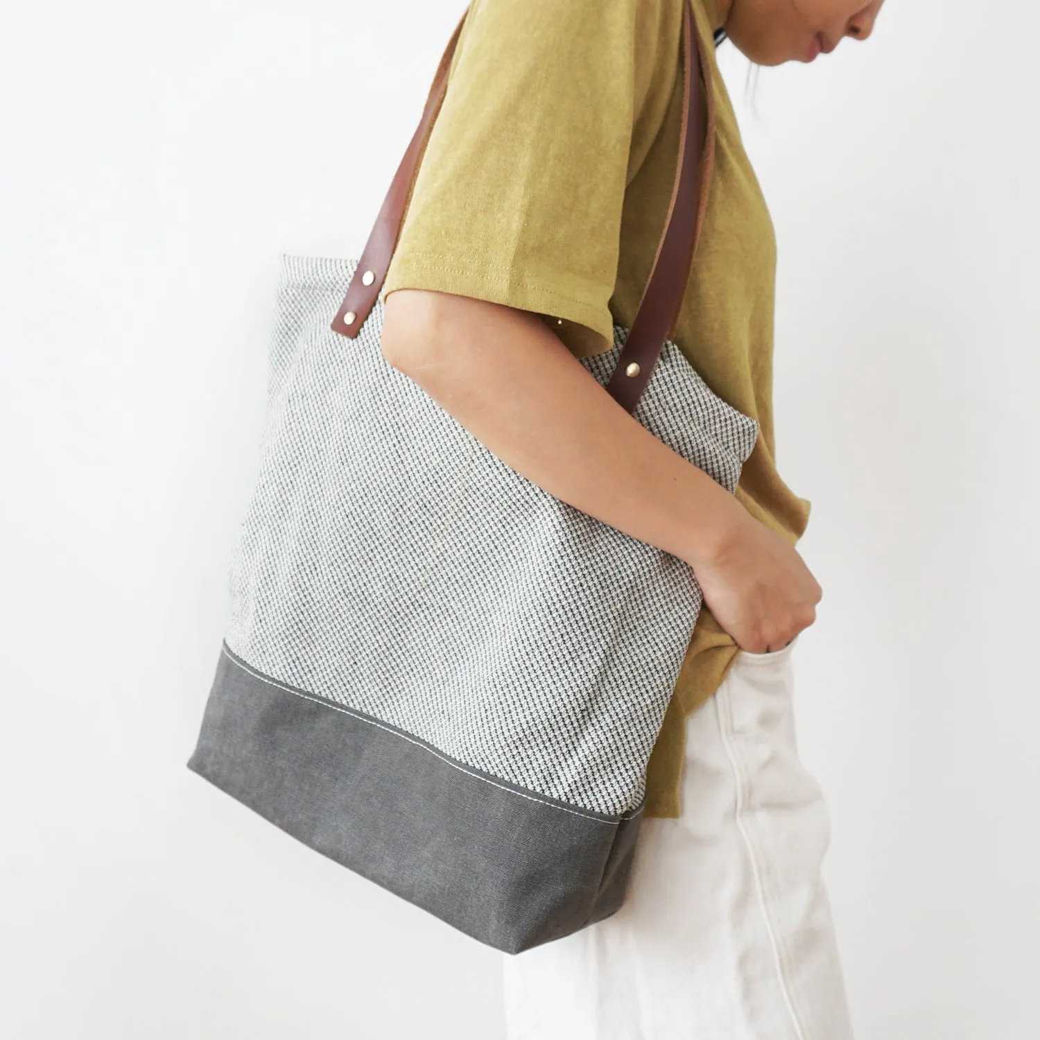 Shoulder Handbag Tote Bag, Canvas Tote Bag with Inner Pocket, Crossbody Tote Purse