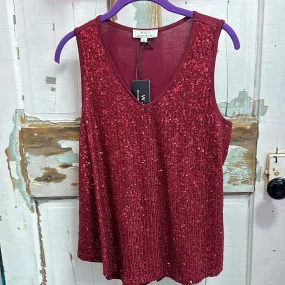 Sleeveless Sequin Tank