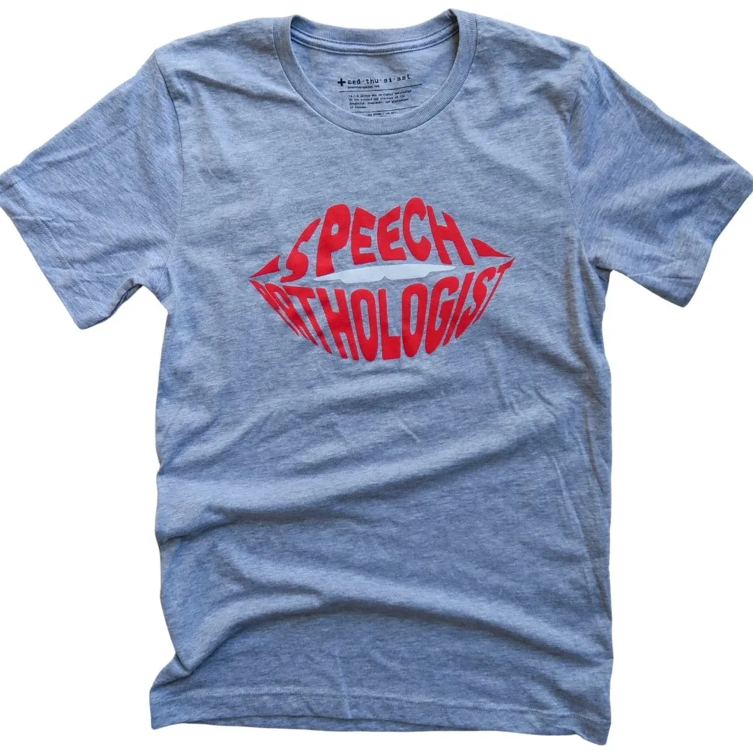 Speech Pathologist Typography Tee - FINAL SALE