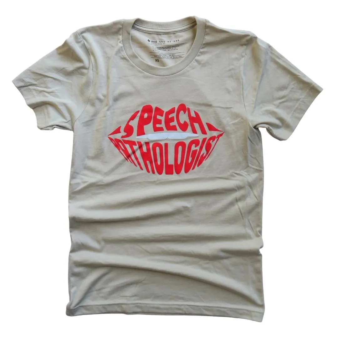 Speech Pathologist Typography Tee - FINAL SALE