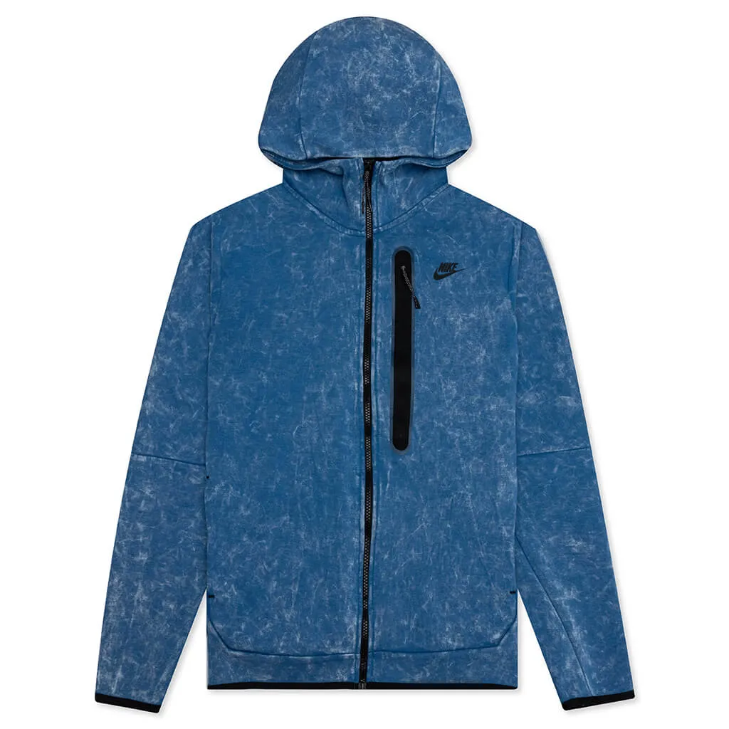 Sportswear Tech Fleece Full-Zip Hoodie - Dark Marina Blue/Black