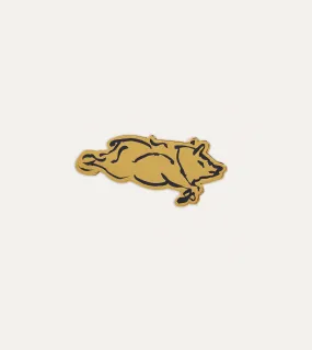 St. JOHN by Drake's Gold Pig Enamel Pin