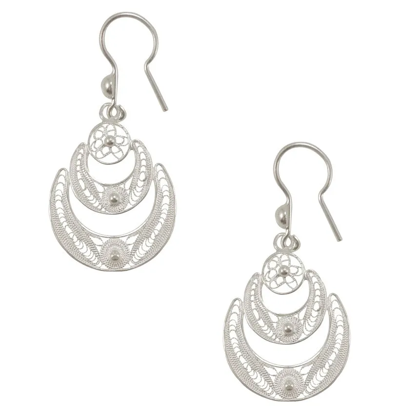 Sterling Silver Filigree Earrings