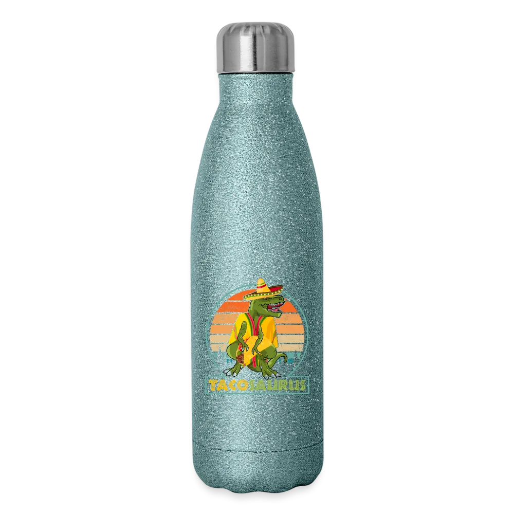 Tacosaurus T-Rex: Insulated Stainless Steel Water Bottle for Dino Taco Lover