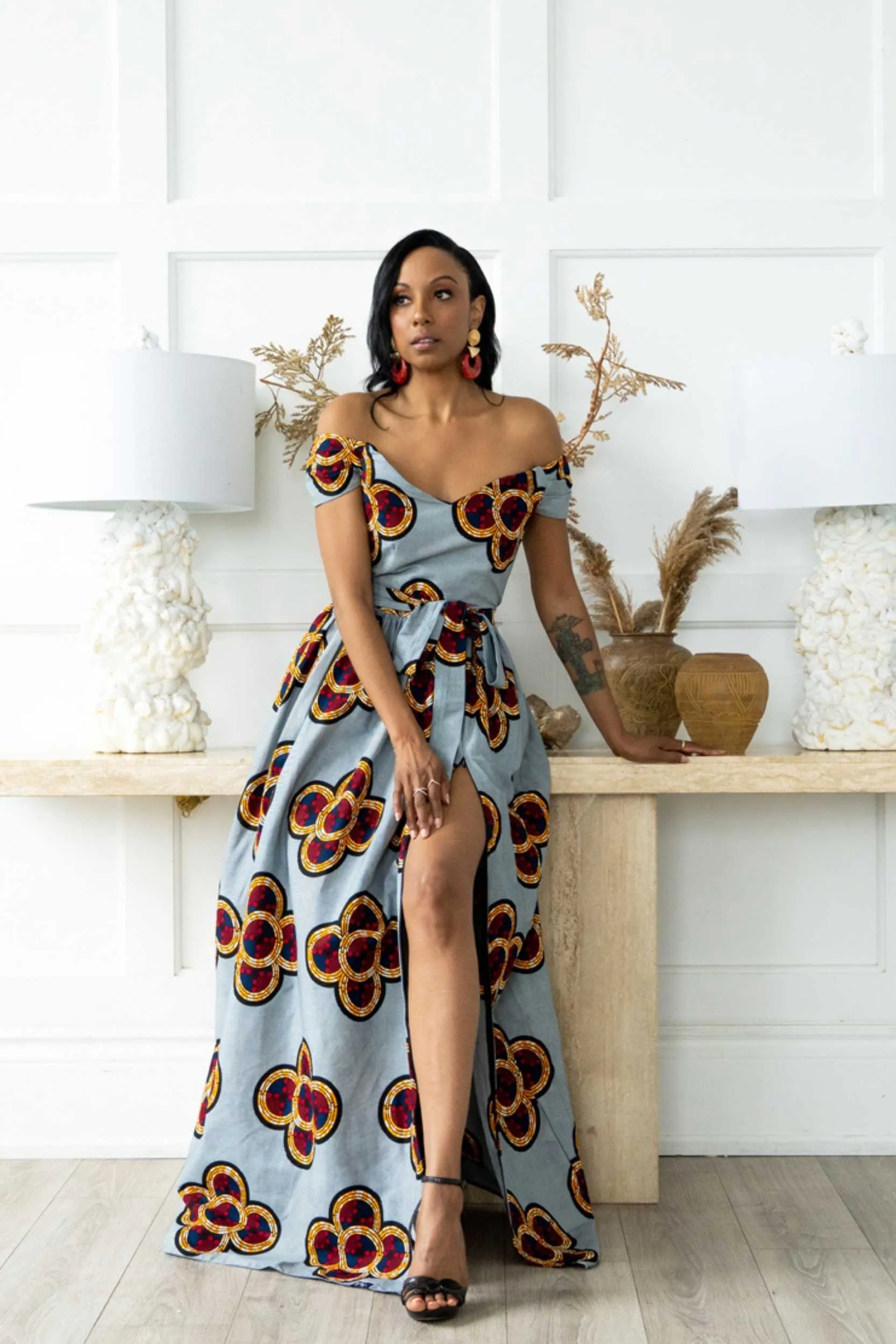 TANIKA African Print Maxi Dress