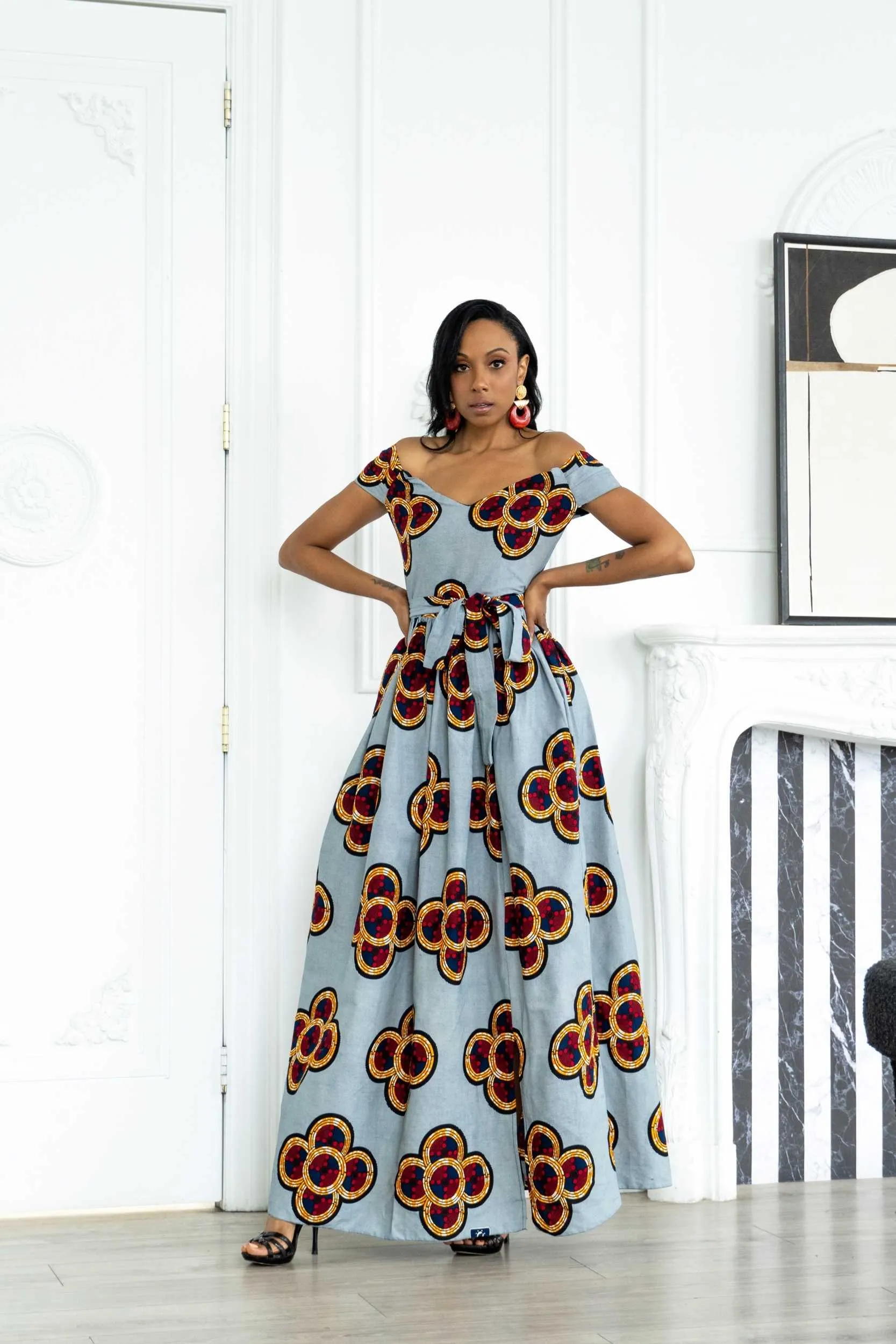 TANIKA African Print Maxi Dress