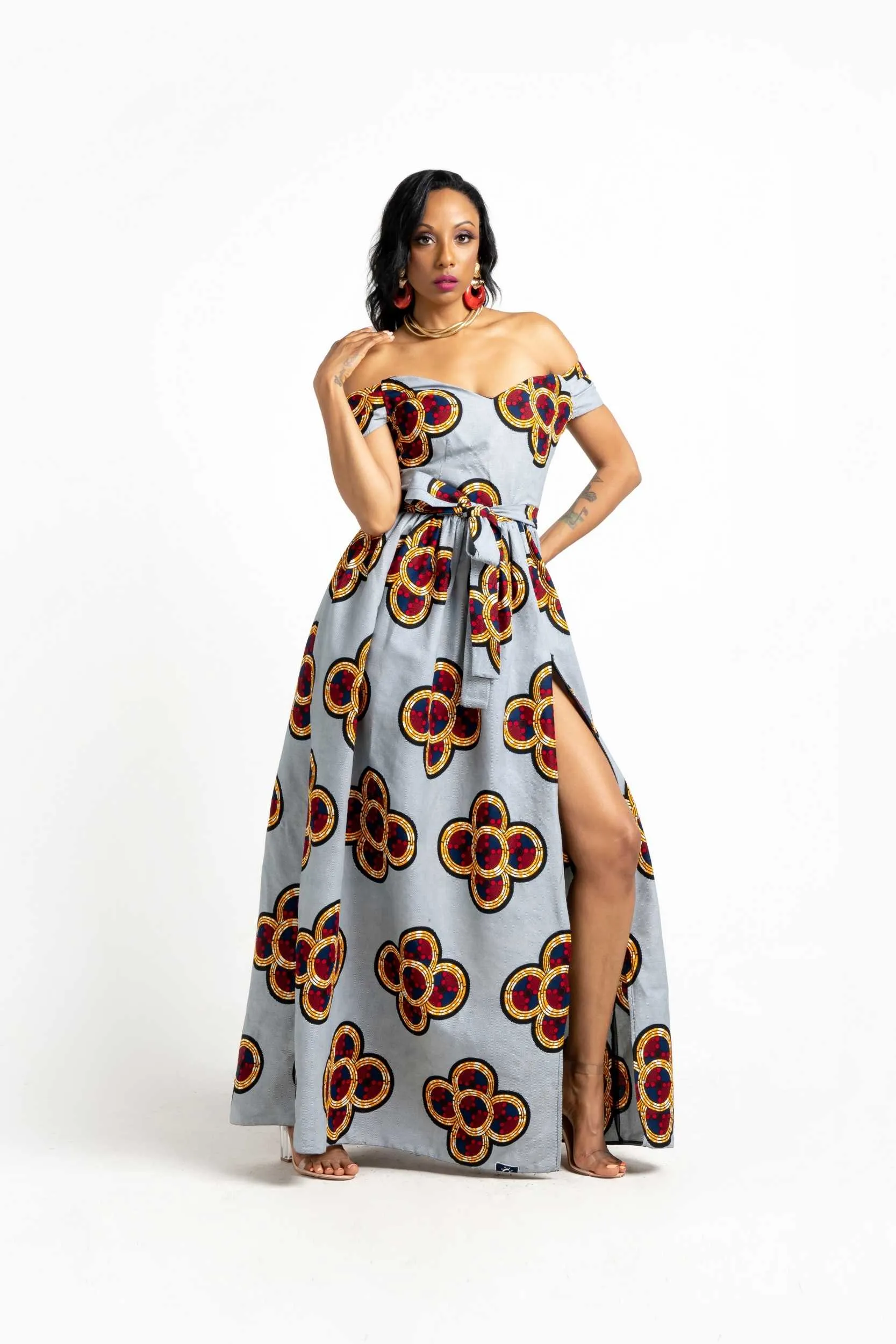 TANIKA African Print Maxi Dress