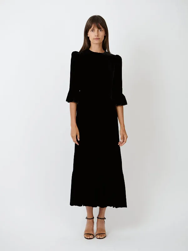 The 3/4 Length Festival Dress in Black