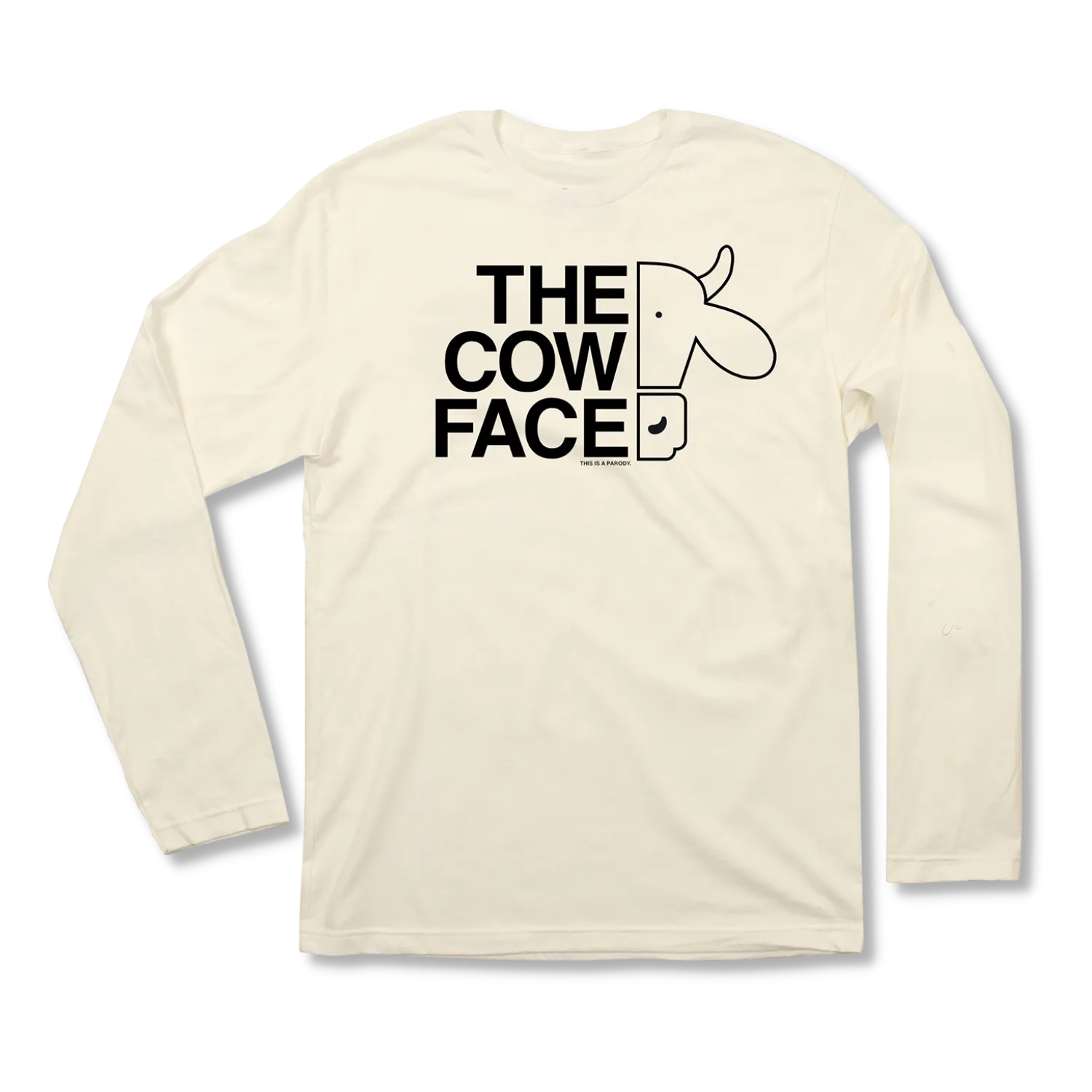 The COW Face Adult Long Sleeve T