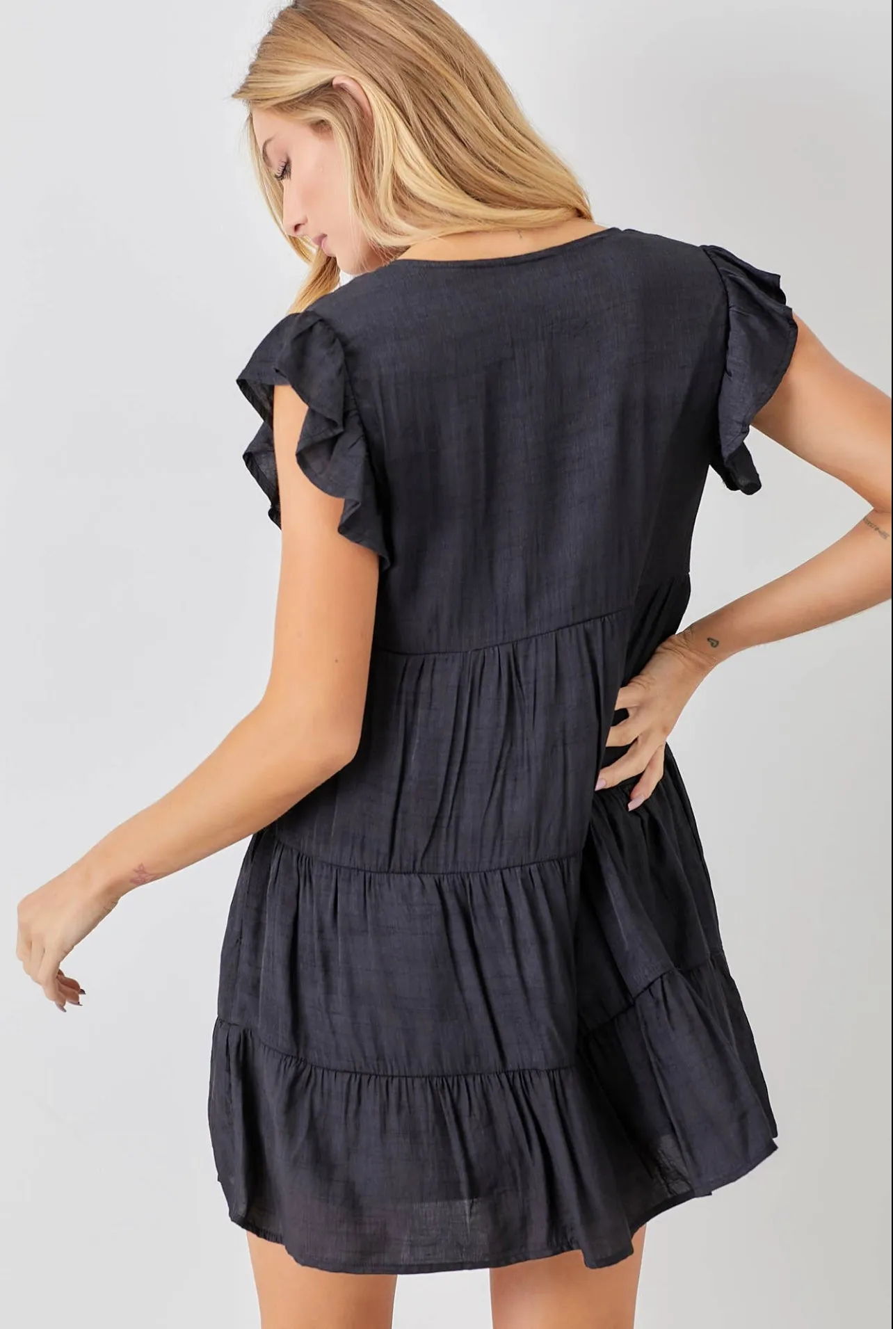 Tiered Mini Ruffle Dress