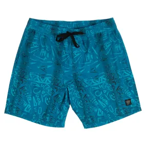 Tonga 17" 4-way stretch Volley shorts with side pockets