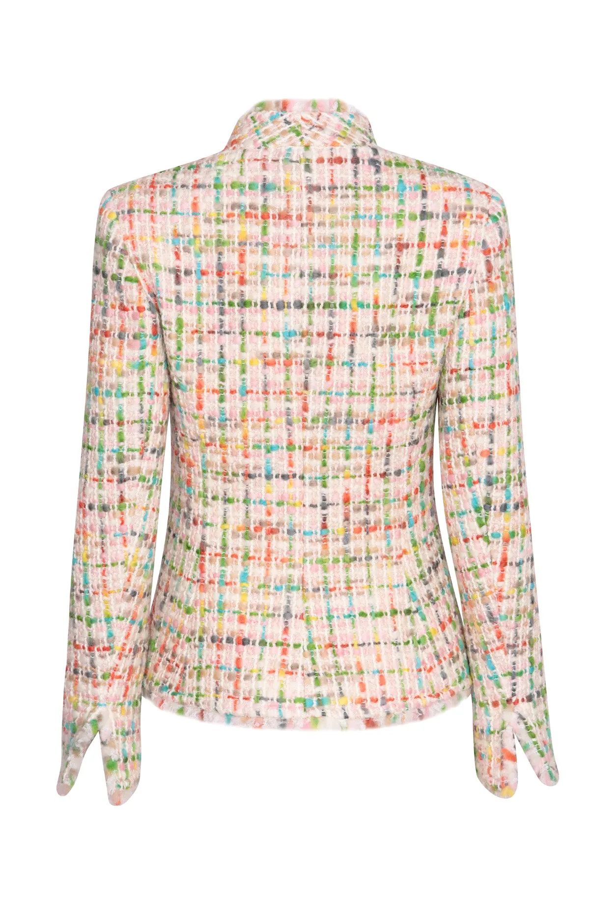 Tweed Jacket in Cream/Multi - Diana