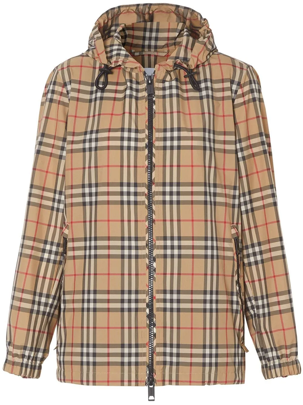 VINTAGE CHECK HOODED JACKET