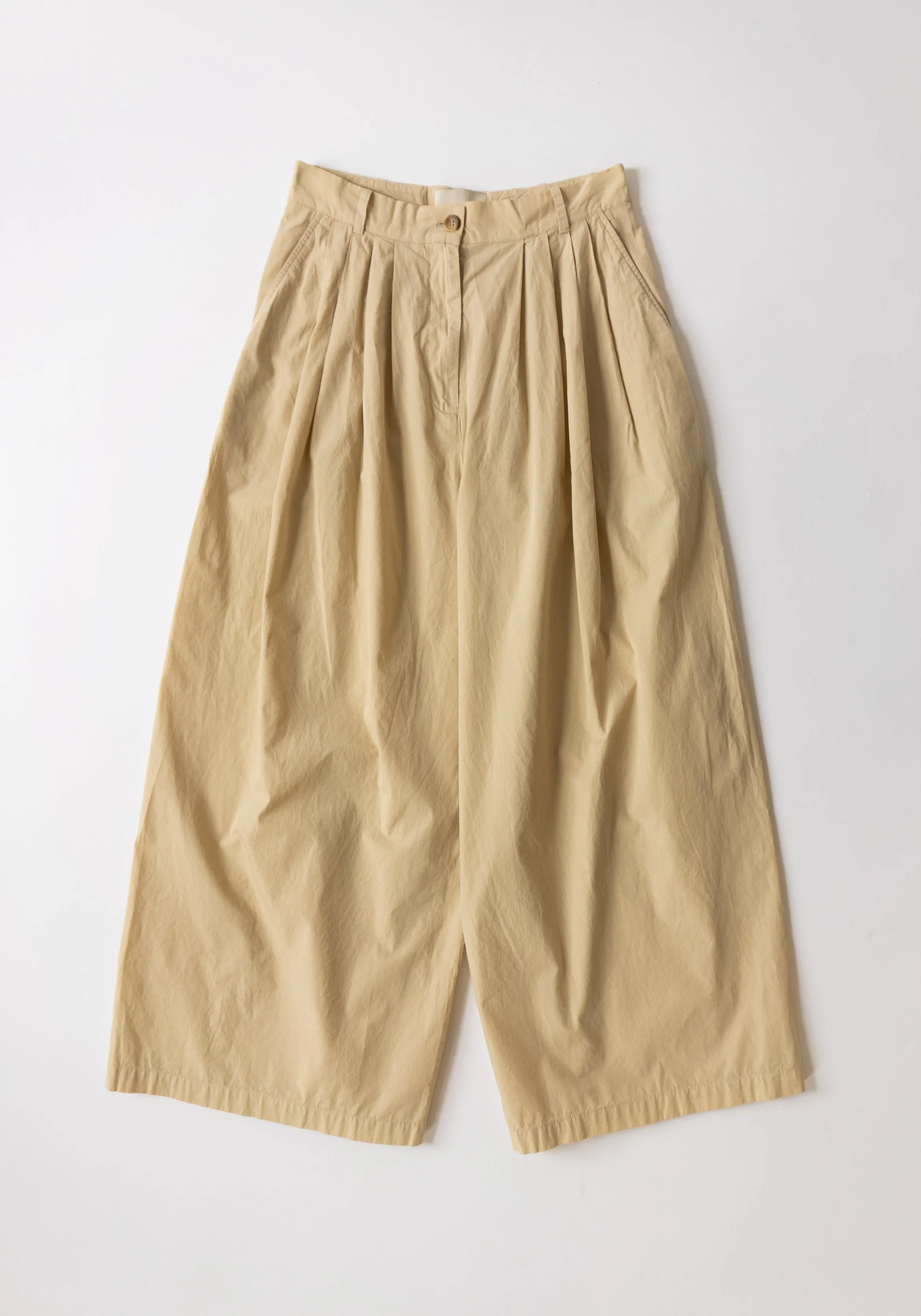 Volume Pant in Beige