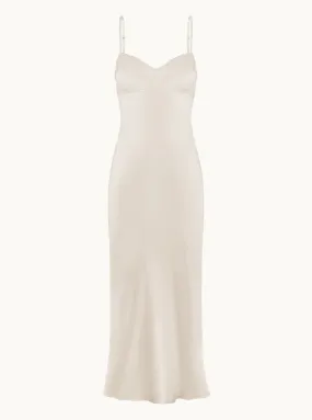 Waterlily Midi Dress in Ivory