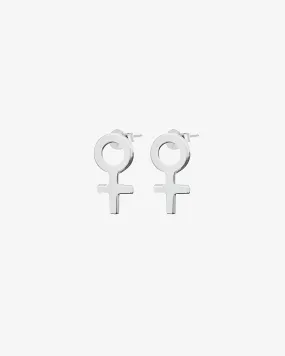 Women Unite studs silver