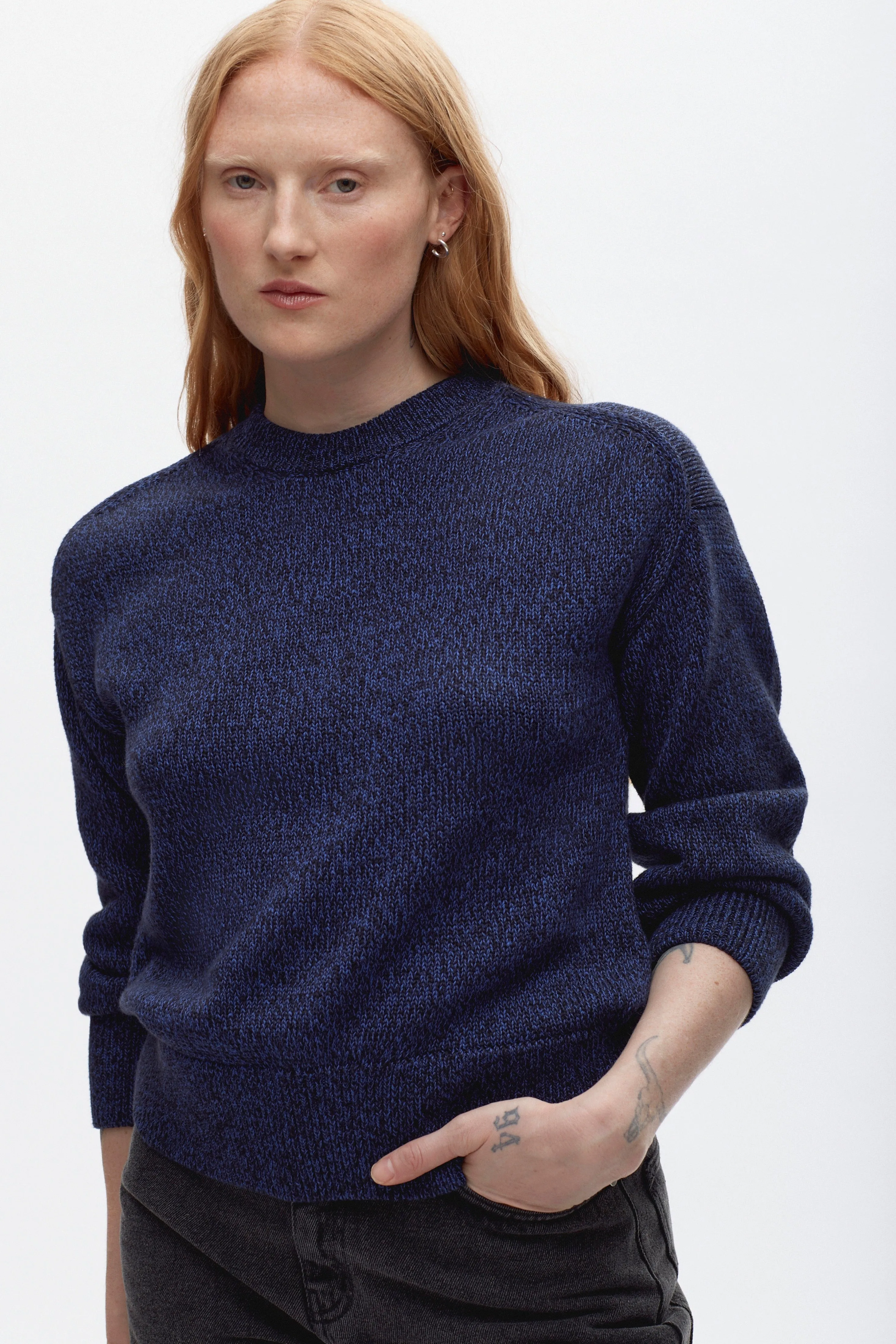 Women's Ham?tah Sweater in Blue Lotus Melange