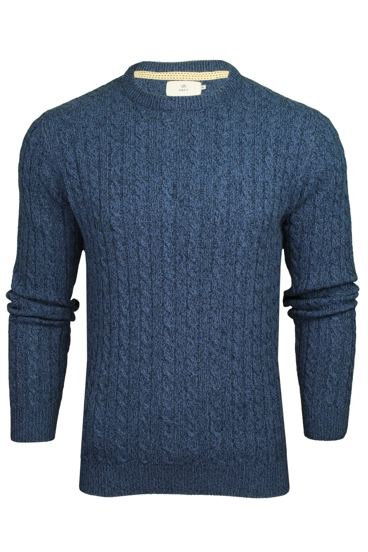 Xact Men's Sustainable Cotton Rich Cable Knit Jumper