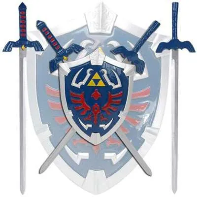 Zelda Hylian Shield & Swords Wall Display Set